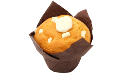 White chocolate muffin